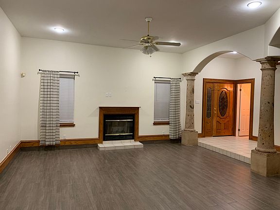 View of living room from formal dining room