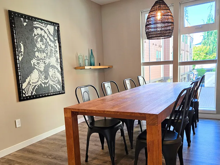 Full length windows provide light to the entire main living floor