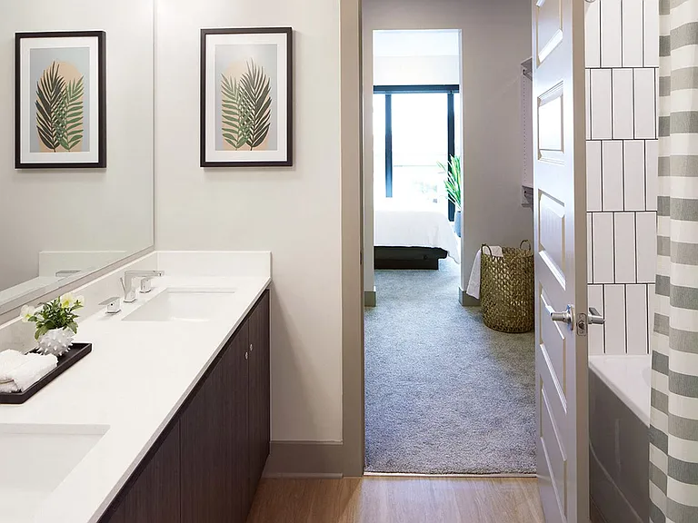 Two-Bedroom Master Bathroom with Walkthrough Closet