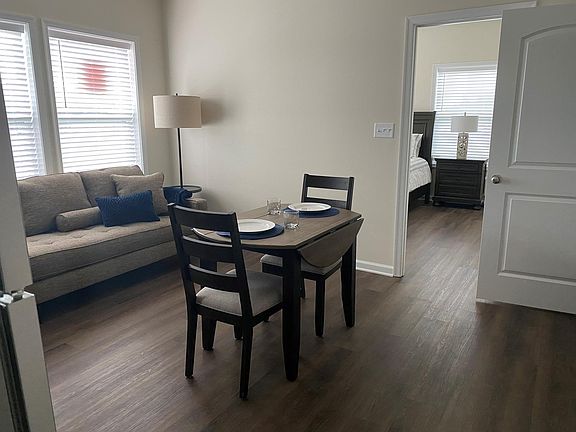 Kitchen into bedroom