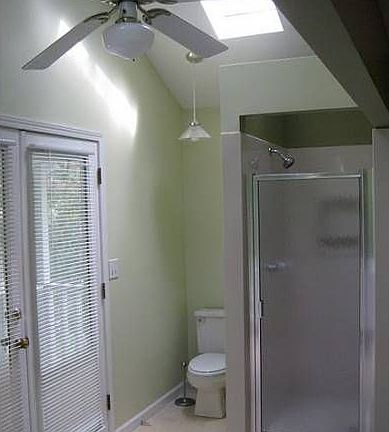 French doors to balcony.