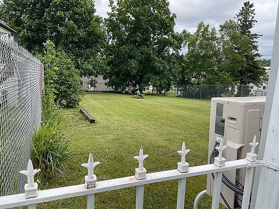Fenced backyard 