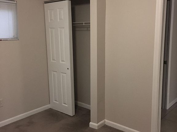 bedroom and closet