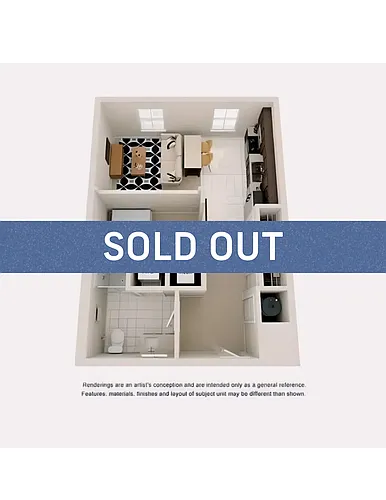 Floor plan 1BR/1BA - Junior