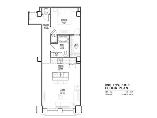 Floor plan A15-A