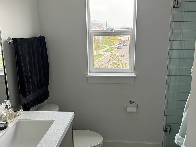 Master bedroom ensuite with a walk-in shower