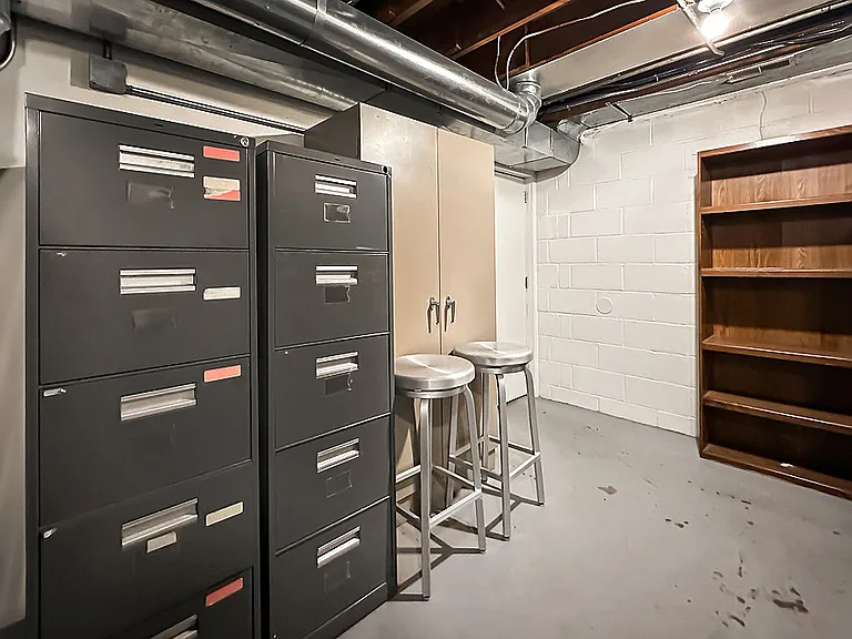 Lower Level Storage Area
