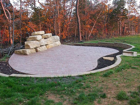 Stone Wall Patio