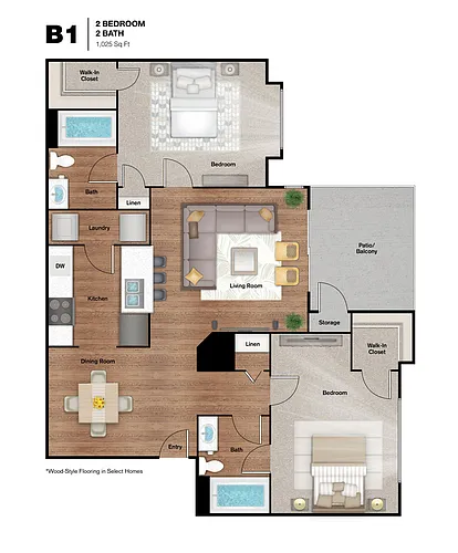 Floor plan B1