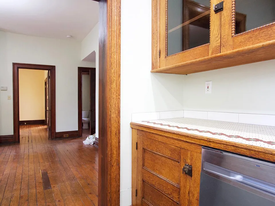 Beautiful turn of the century oak & glass cabinets