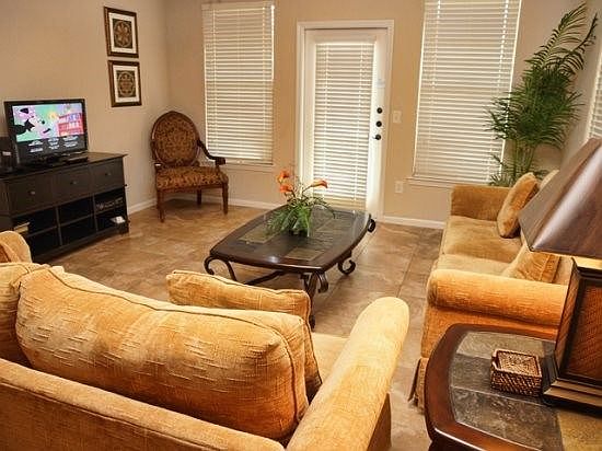 Living Area with Flat Screen TV