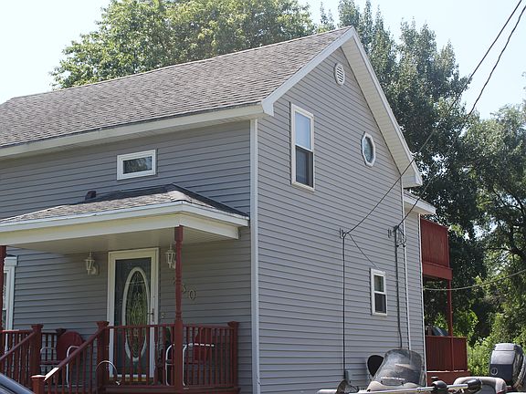 West side of the home
