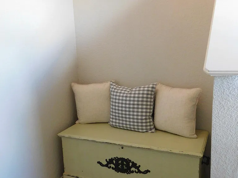 Cute little nook beside the spiral staircase - what would display here?