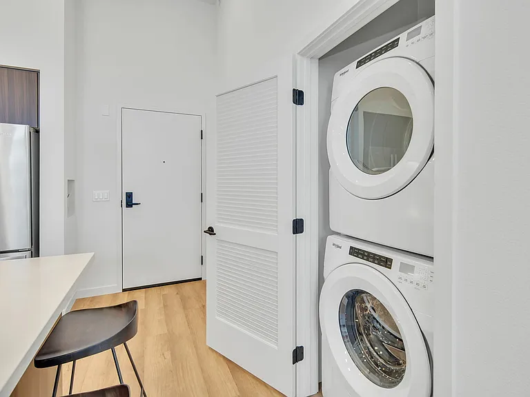 Front loading, large washers and dryers