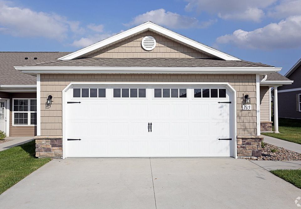 Two-Car Attached Garages in a Neighborhood Setting