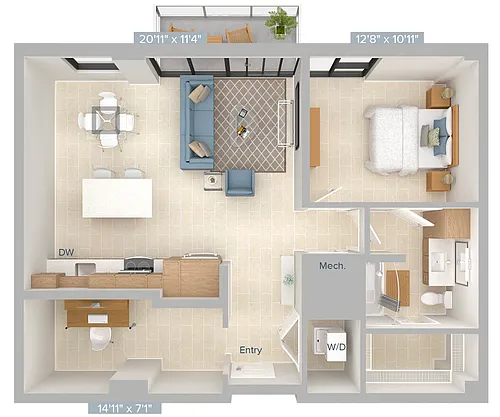 Floor plan A11D