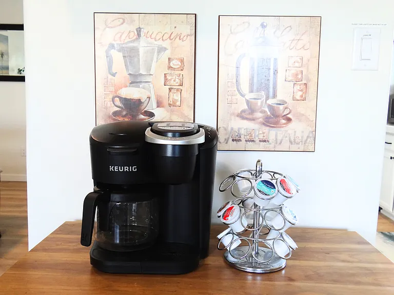 Coffee station & Keurig maker also provided.