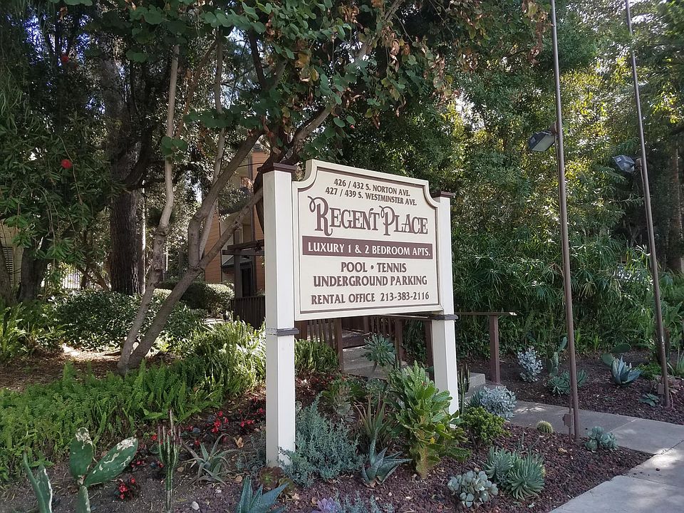 Front entrance of apartment complex