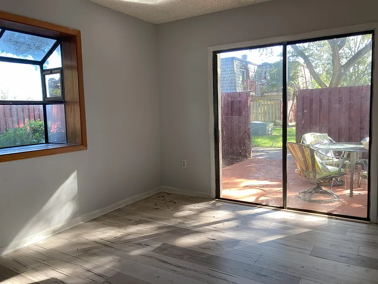 dining room view to patio