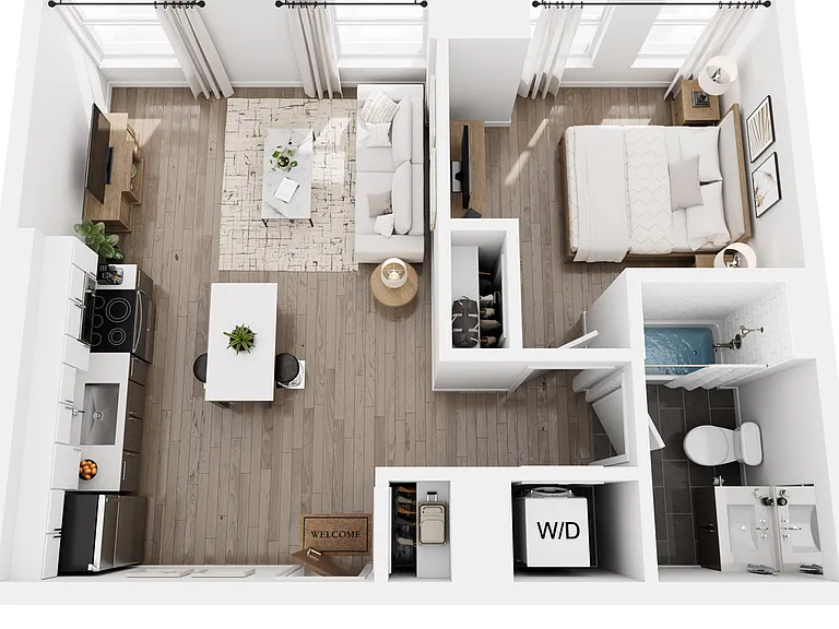 1 Bedroom 1 Bedroom