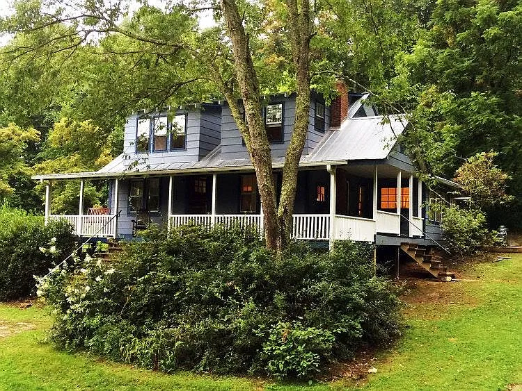The house sits on over 9 private acres - Fuller Huskins Rd
