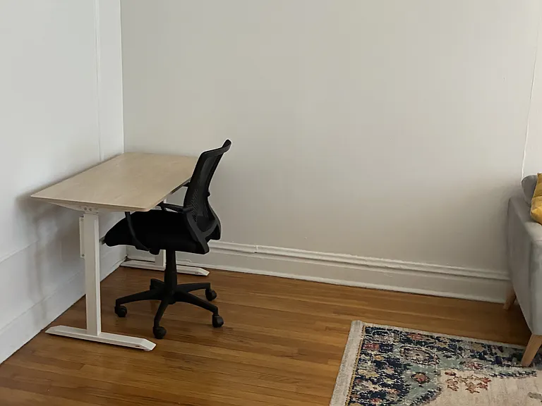Space for work/study area in living room.