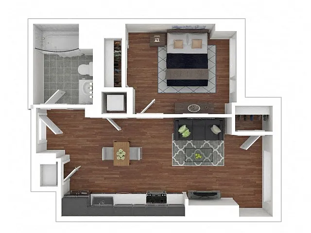 Floor plan 1-B