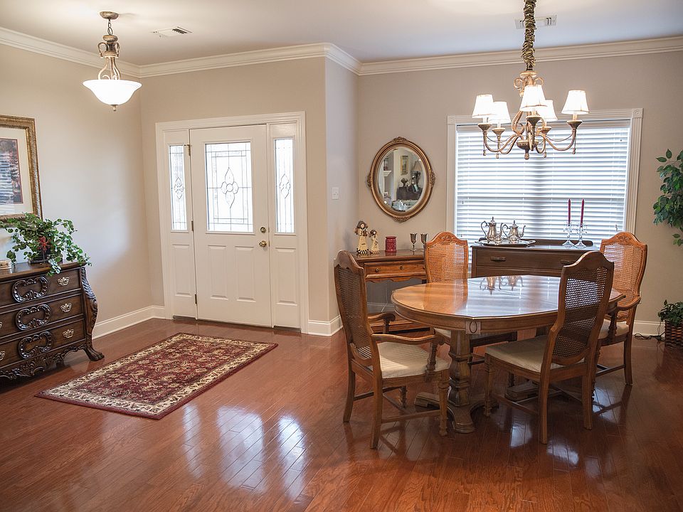 Foyer with wood flooring