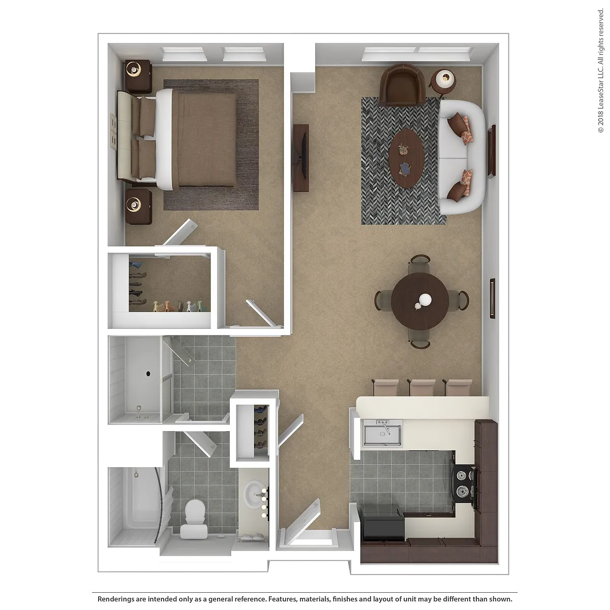 Floor plan 1 Bedroom