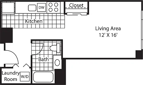 Floor plan Studio 489