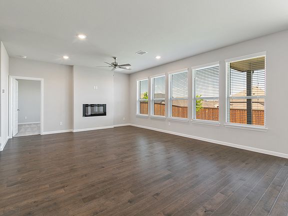 Living room in the Ryder home plan by Trophy Signature Homes