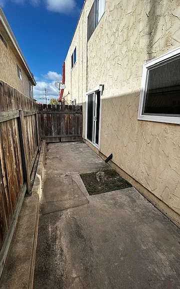 large, private terrace
