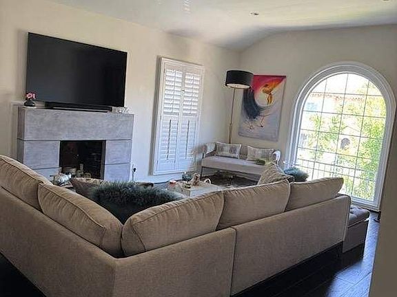 Living room sample furnished view