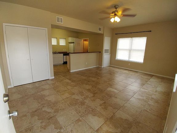 Studio from front door to kitchen