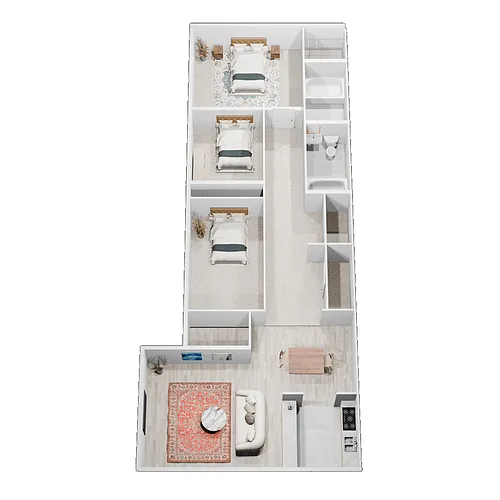 Floor plan 3 Bed 2 Bath