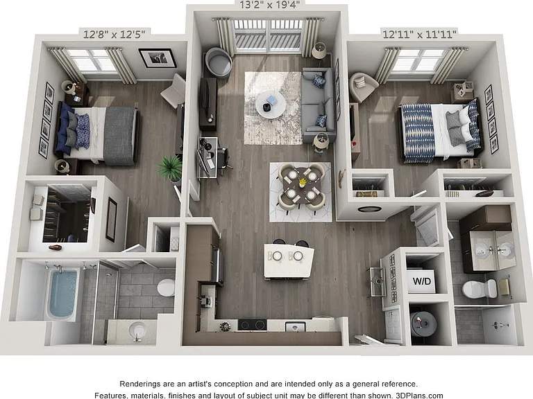 Sofia Coral Gables - C1 - 2 Beds - 2 Baths - 1132 Sq. ft.