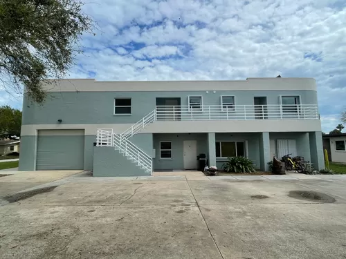 Exterior of Apartment - 202 is the top right unit. - 180 Pinellas Ln #202