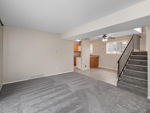 Open concept layout from living room.