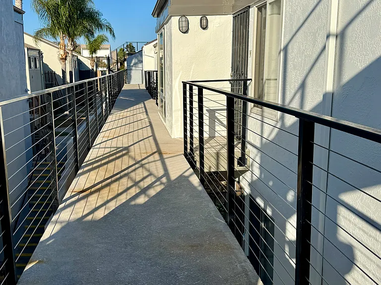 New paint and remodeled walkway as of 2025.
