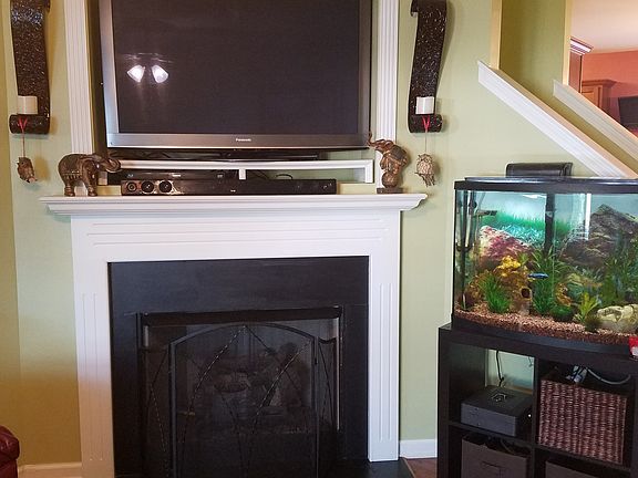Fireplace in living room