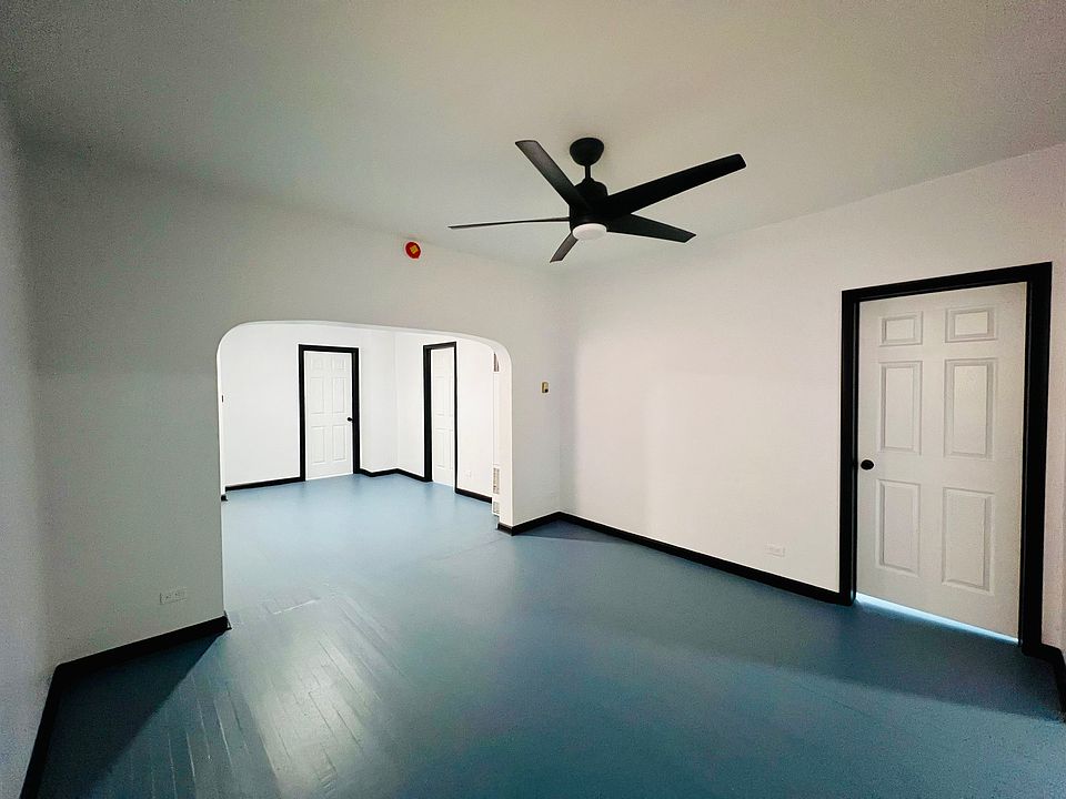 Freshly painted apartment with a unique, elegant design.