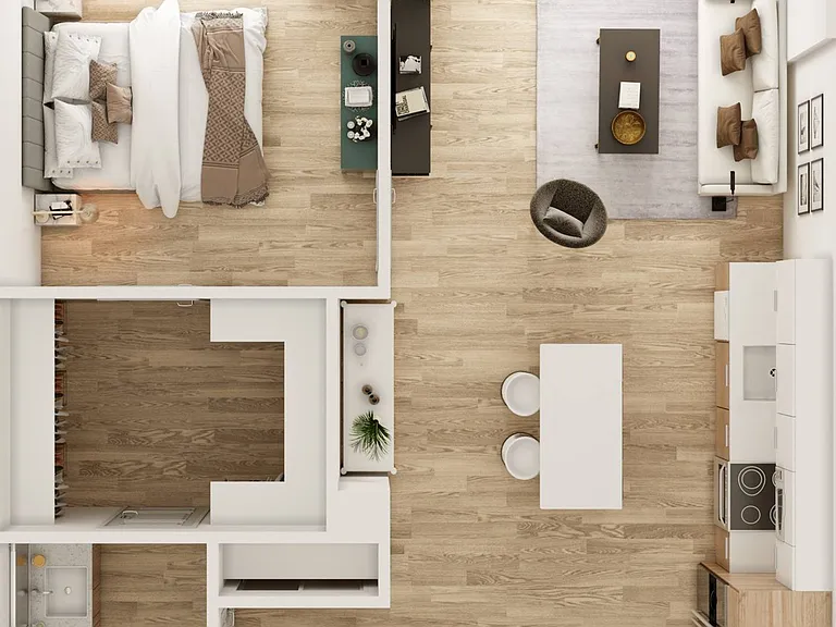 1 BR 1 Bath 1 BR 1 Bath
