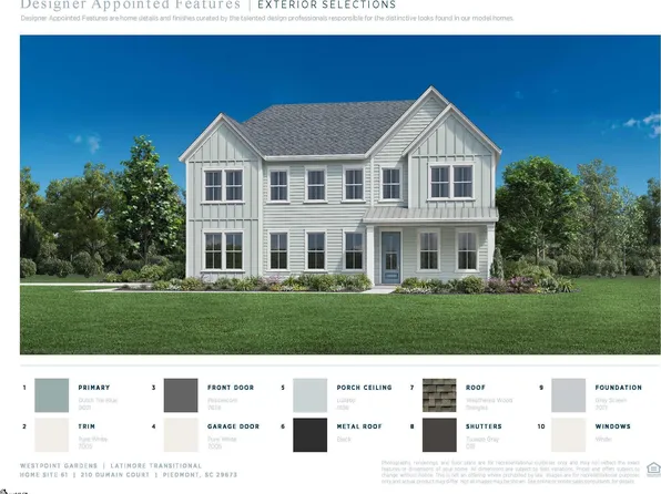210 Dumain Ct Homesite 61, Piedmont, SC 29673