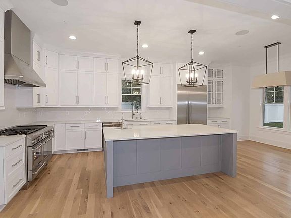 Island anchors the open plan