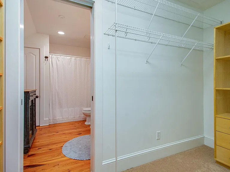 One of the large closets in master suite