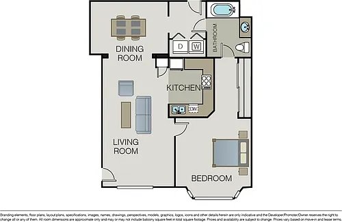 Floor plan Plan 1B