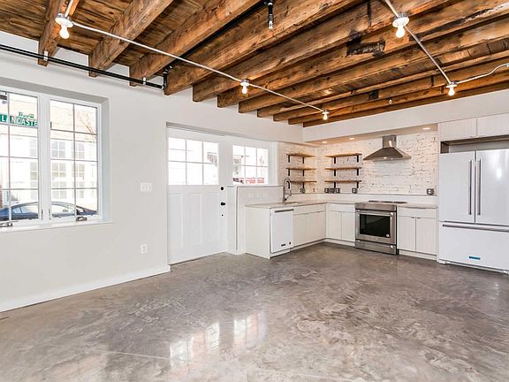 1830's renovated carriage house. Renovation was in 2016. One tenant for 7 years. Concrete floors original wood ceiling .