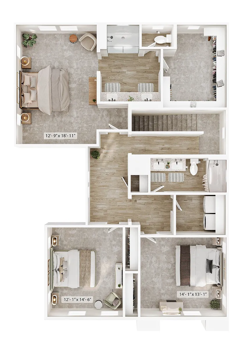 Floor plan 4B Garden