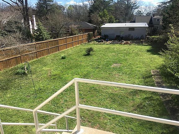 Private fenced -in back yard