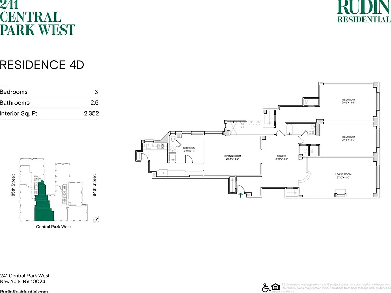 241 Central Park W #4D — Photo 2